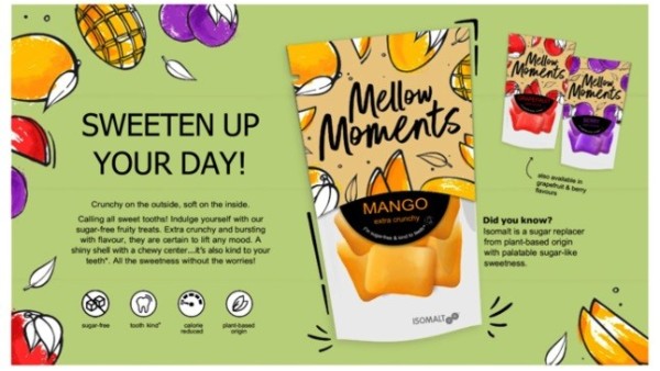 在糖果和口香糖中使用异麦芽酮糖醇进行颜色创新