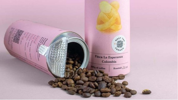 这样的包装真吸引人，透明的、圆筒的，用来包装咖啡、食品真赞！